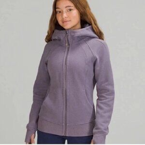 Lululemon Woman's Scuba Hoodie *Light Cotton Fleece Sz 10 Lavender